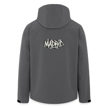 Madrid Graffiti Hip Hop - Men’s Recycled Softshell Jacket by Stanley/Stella - anthracite - Back - AI Model Male 185 light (185cm)