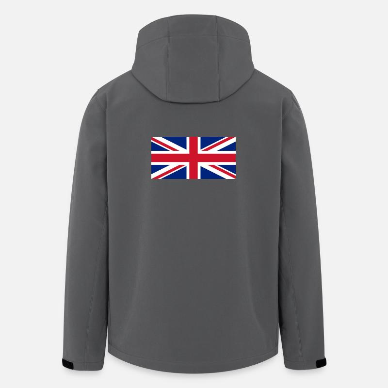 England Flagge - Recycelte Männer Softshell-Jacke von Stanley/Stella - Anthrazit