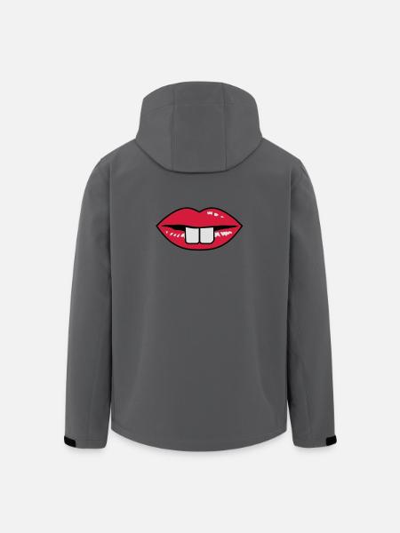 Buck teeth and red lips - Men’s Recycled Softshell Jacket by Stanley/Stella - anthracite