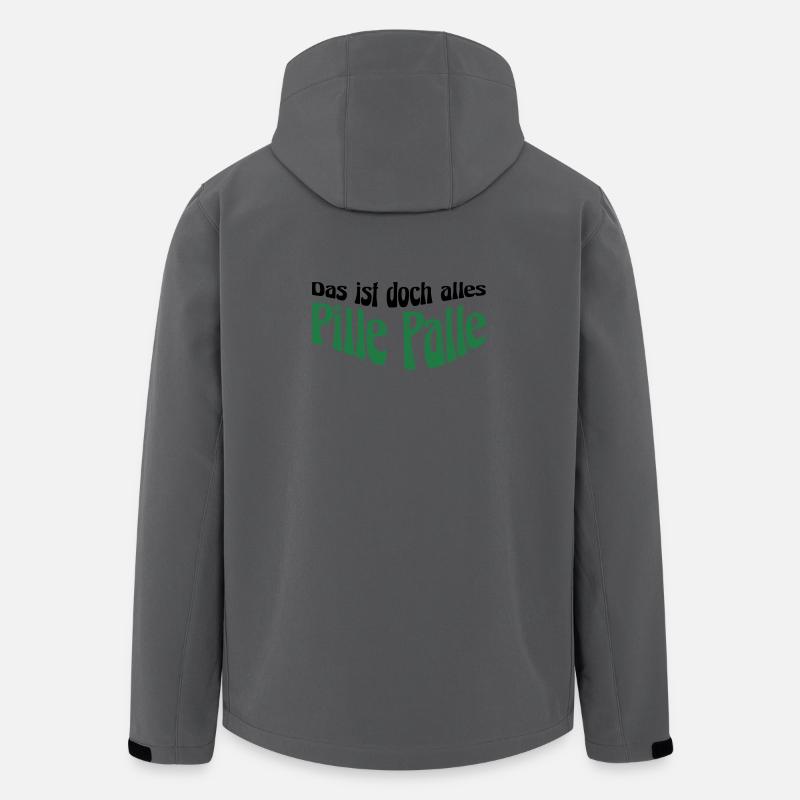 Pille Palle - Recycelte Männer Softshell-Jacke von Stanley/Stella - Anthrazit