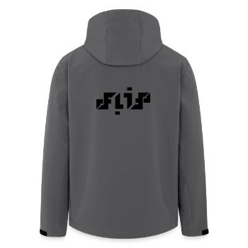 FLIP - Recycelte Männer Softshell-Jacke von Stanley/Stella - Anthrazit - Hinten - AI Model Male 185 light (185cm)