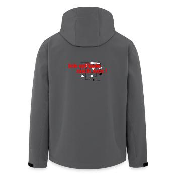 Ich erfinde mich neu - Recycelte Männer Softshell-Jacke von Stanley/Stella - Anthrazit - Hinten - AI Model Male 185 light (185cm)