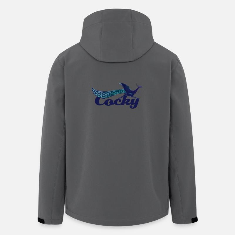 Cocky Phoenix Flight - Recycelte Männer Softshell-Jacke von Stanley/Stella - Anthrazit