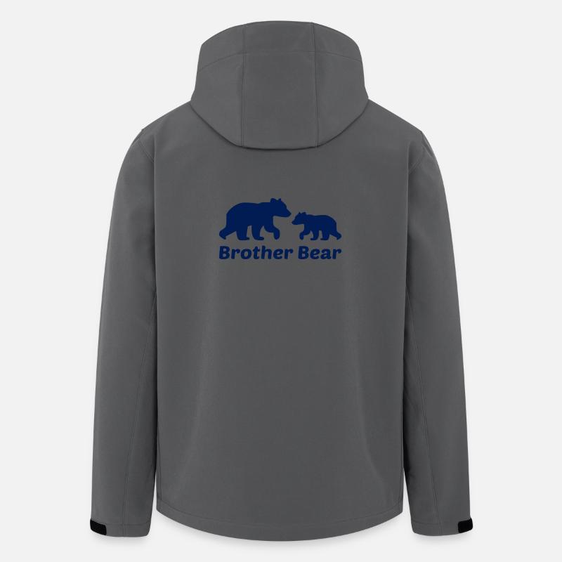 Bruder Bär Geschenk - Recycelte Männer Softshell-Jacke von Stanley/Stella - Anthrazit