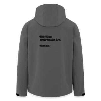Viele Köche - Recycelte Männer Softshell-Jacke von Stanley/Stella - Anthrazit - Hinten - AI Model Male 185 light (185cm)