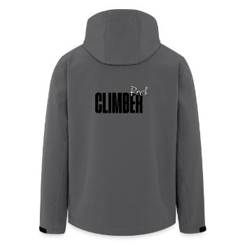 Vêtements d’escalade classiques Boulderer au design moderne - Veste softshell homme en polyester recyclé Stanley/Stella - charbon - Dos - AI Model Male 185 light (185cm)