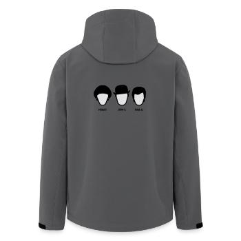 Chapeau Melon (S-05-P-JS-MG) - Veste softshell homme en polyester recyclé Stanley/Stella - charbon - Dos - AI Model Male 185 light (185cm)