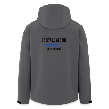 Apprenticeship as a plumber 3rd year as a plumber - Men’s Recycled Softshell Jacket by Stanley/Stella - anthracite - Back - AI Model Male 185 light (185cm)