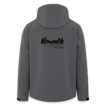 Romantik - Recycelte Männer Softshell-Jacke von Stanley/Stella - Anthrazit - Hinten - AI Model Male 185 light (185cm)