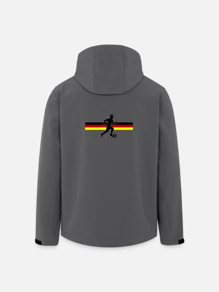 Soccer Germany Soccer Flag - Men’s Recycled Softshell Jacket by Stanley/Stella - anthracite
