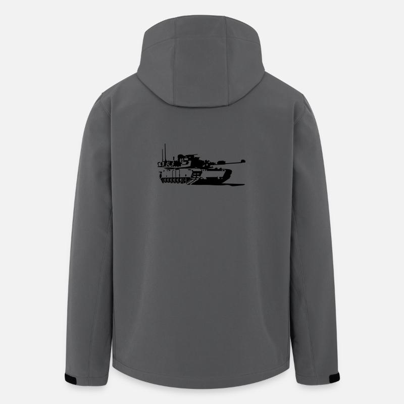 Panzer M1 Abrams - Recycelte Männer Softshell-Jacke von Stanley/Stella - Anthrazit
