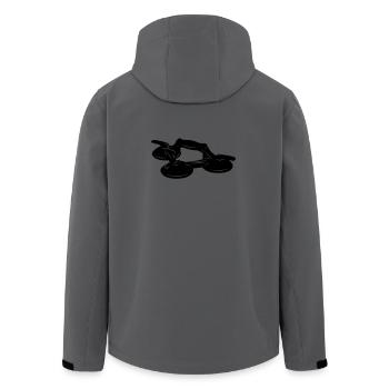 Aspirateur en verre à trois ventouses - Veste softshell homme en polyester recyclé Stanley/Stella - charbon - Dos - AI Model Male 185 light (185cm)