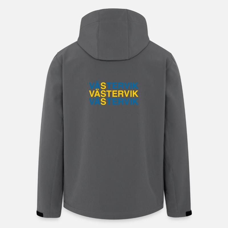 VÄSTERVIK Suède Sverige Suède Drapeau - Veste softshell homme en polyester recyclé Stanley/Stella - charbon