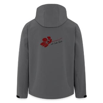 ich liebe dich - Recycelte Männer Softshell-Jacke von Stanley/Stella - Anthrazit - Hinten - AI Model Male 185 light (185cm)