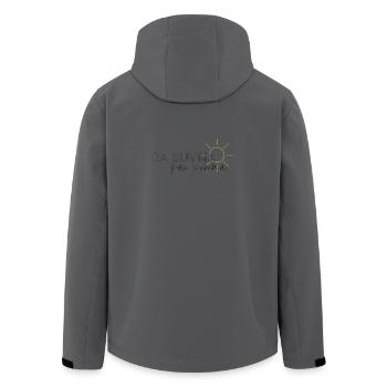 da summa kau kumma sommer liebe dialekt - Recycelte Männer Softshell-Jacke von Stanley/Stella - Anthrazit - Hinten - AI Model Male 185 light (185cm)