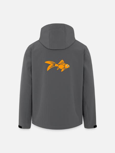 Stylized Goldfish - Men’s Recycled Softshell Jacket by Stanley/Stella - anthracite