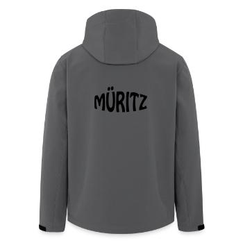 Müritz - Men’s Recycled Softshell Jacket by Stanley/Stella - anthracite - Back - AI Model Male 185 light (185cm)