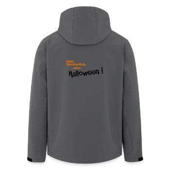 Halloween - Men’s Recycled Softshell Jacket by Stanley/Stella - anthracite - Back - AI Model Male 185 light (185cm)