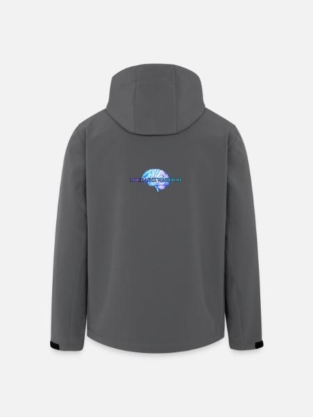 Migräne-Krieger (blaue Gehirn-Ausgabe) - Recycelte Männer Softshell-Jacke von Stanley/Stella - Anthrazit