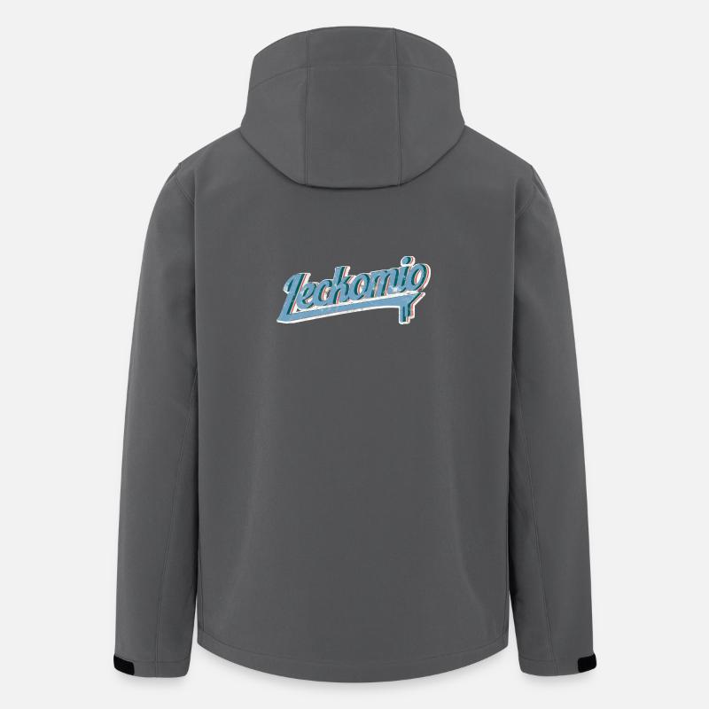 Leckomio - Lustiger Spruch - Eiscreme - Frech - Recycelte Männer Softshell-Jacke von Stanley/Stella - Anthrazit