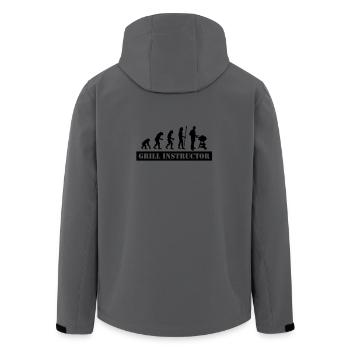evolution grill instructor - Recycelte Männer Softshell-Jacke von Stanley/Stella - Anthrazit - Hinten - AI Model Male 185 light (185cm)