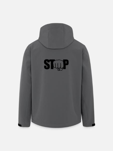 Stop | Faust | Fist - Veste softshell homme en polyester recyclé Stanley/Stella - charbon