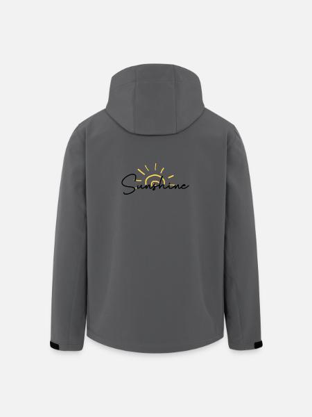 Sunrise Scribble Arc - Men’s Recycled Softshell Jacket by Stanley/Stella - anthracite