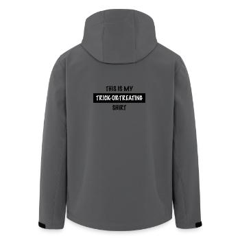 This Is My Trick or Treating Shirt - Men’s Recycled Softshell Jacket by Stanley/Stella - anthracite - Back - AI Model Male 185 light (185cm)