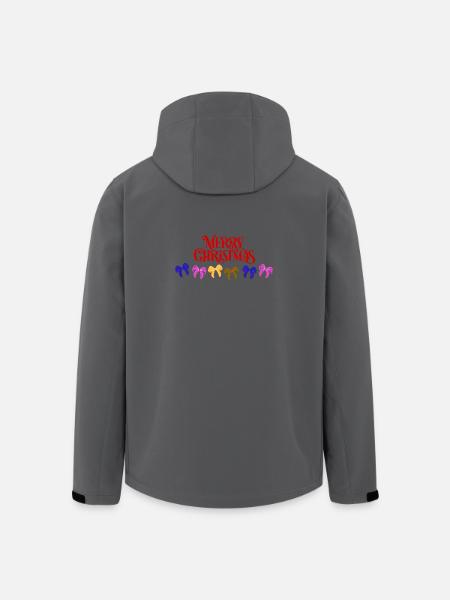 Merry Christmas Bow Parade - Men’s Recycled Softshell Jacket by Stanley/Stella - anthracite