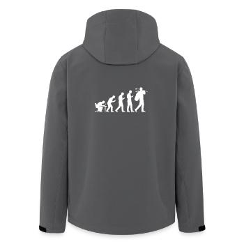 Evolution Golf Lustiges Geschenk für Golfer Männer - Recycelte Männer Softshell-Jacke von Stanley/Stella - Anthrazit - Hinten - AI Model Male 185 light (185cm)
