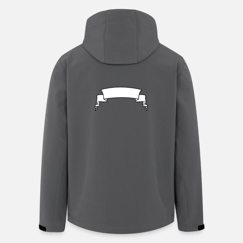 Text Banner weiß - Recycelte Männer Softshell-Jacke von Stanley/Stella - Anthrazit