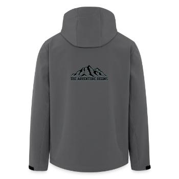L’aventure commence - Veste softshell homme en polyester recyclé Stanley/Stella - charbon - Dos - AI Model Male 185 light (185cm)