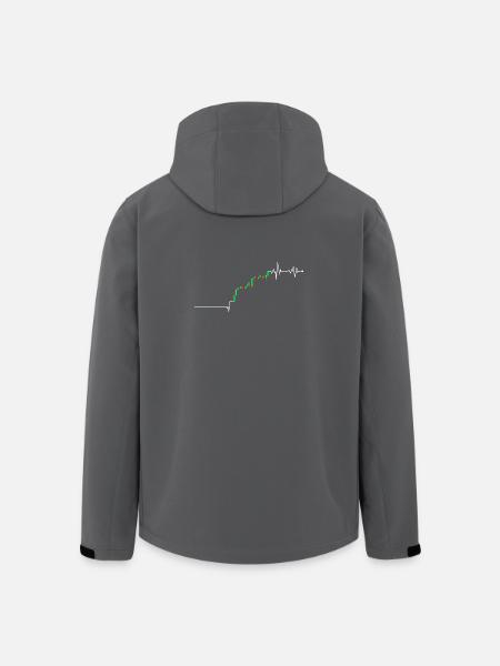 TrendPulse Rally Chart - Men’s Recycled Softshell Jacket by Stanley/Stella - anthracite