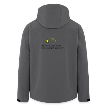 Rejoices - Men’s Recycled Softshell Jacket by Stanley/Stella - anthracite - Back - AI Model Male 185 light (185cm)