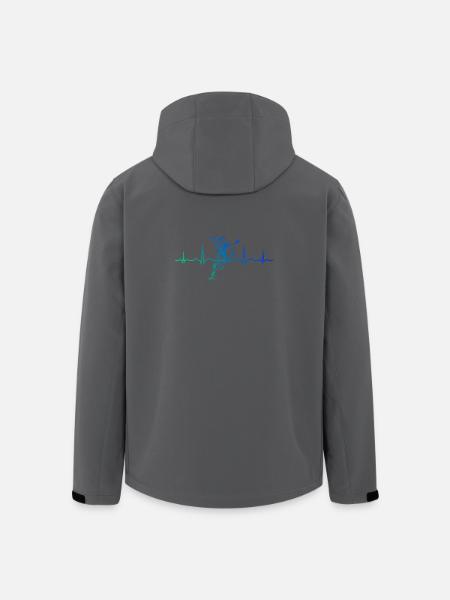 Ambiances handball pour les femmes - Veste softshell homme en polyester recyclé Stanley/Stella - charbon
