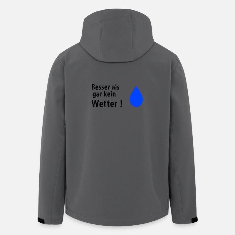 Besser als gar kein Wetter - Recycelte Männer Softshell-Jacke von Stanley/Stella - Anthrazit