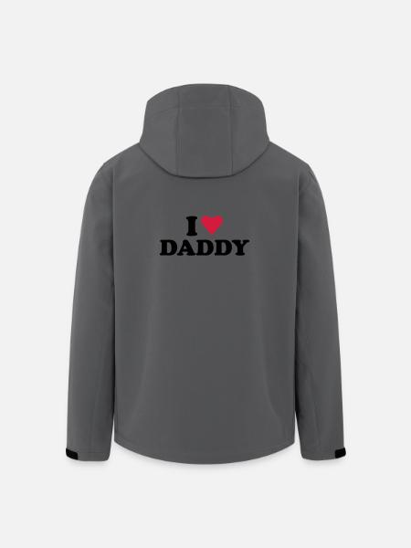 i love daddy - Men’s Recycled Softshell Jacket by Stanley/Stella - anthracite