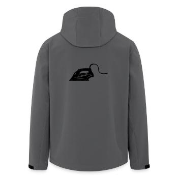 Bügeleisen für Wäsche zum Bügeln - Recycelte Männer Softshell-Jacke von Stanley/Stella - Anthrazit - Hinten - AI Model Male 185 light (185cm)