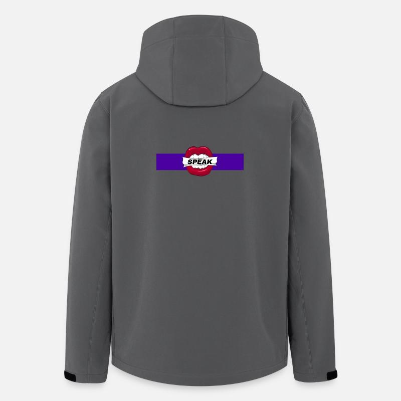 Speak - Recycelte Männer Softshell-Jacke von Stanley/Stella - Anthrazit