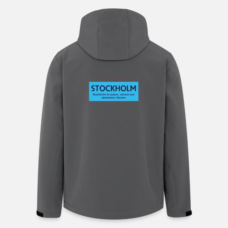 Stockholmer Stolz - Recycelte Männer Softshell-Jacke von Stanley/Stella - Anthrazit