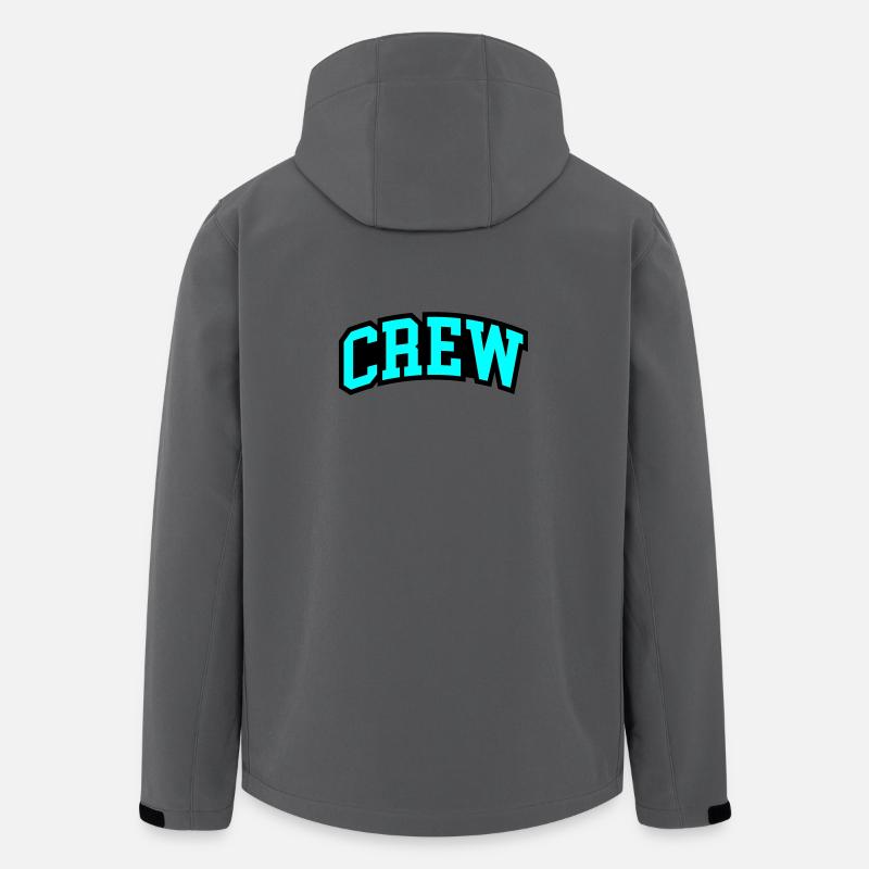 Crew lettering - Men’s Recycled Softshell Jacket by Stanley/Stella - anthracite