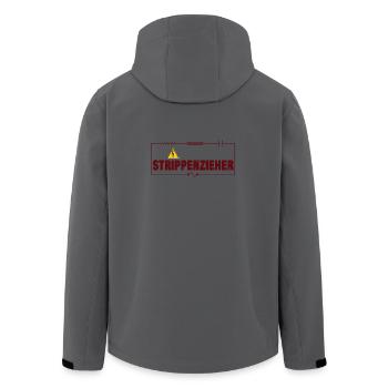 TIRE-CORDES - Veste softshell homme en polyester recyclé Stanley/Stella - charbon - Dos - AI Model Male 185 light (185cm)