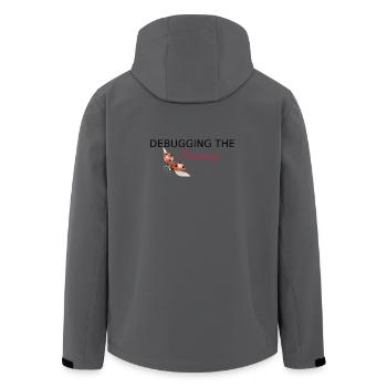 Debugging the Patriarchy - Feminist Tech Style - Recycelte Männer Softshell-Jacke von Stanley/Stella - Anthrazit - Hinten - AI Model Male 185 light (185cm)