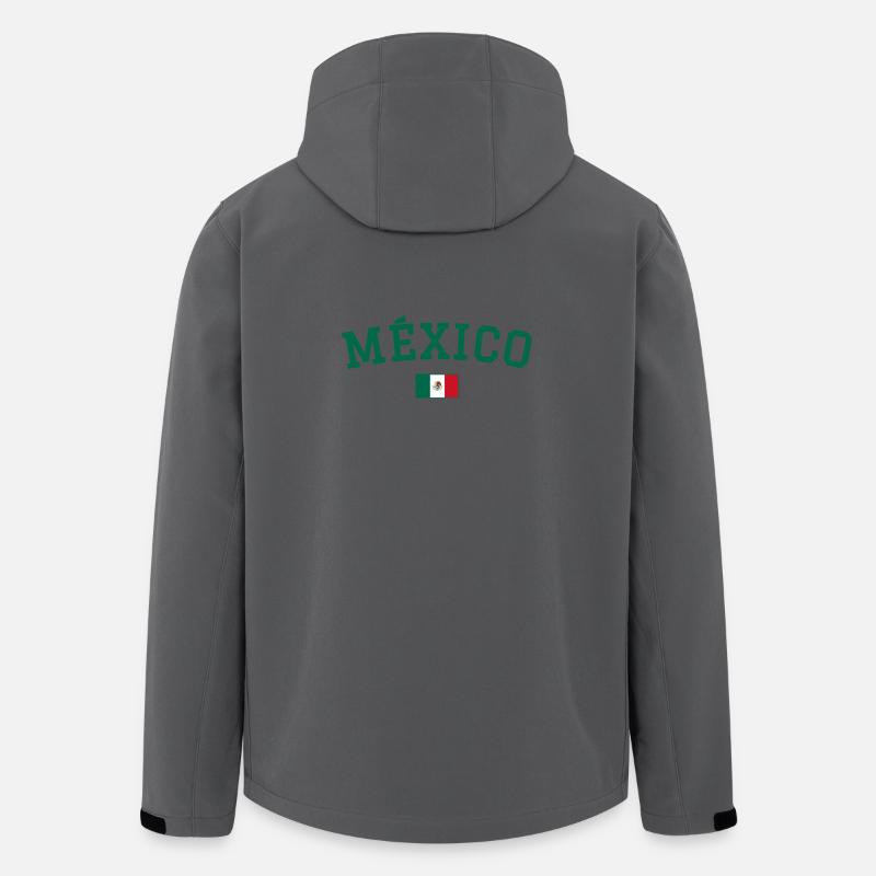 Mexiko Flagge Design Grün - Recycelte Männer Softshell-Jacke von Stanley/Stella - Anthrazit