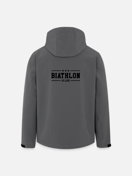Biathlon is life - Men’s Recycled Softshell Jacket by Stanley/Stella - anthracite
