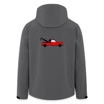 Dépanneuse rouge - Veste softshell homme en polyester recyclé Stanley/Stella - charbon - Dos - AI Model Male 185 light (185cm)
