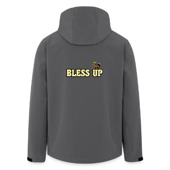 Dub Reggae Bless Up - Veste softshell homme en polyester recyclé Stanley/Stella - charbon - Dos - AI Model Male 185 light (185cm)