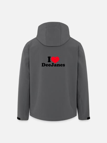 I Love DeeJanes - Recycelte Männer Softshell-Jacke von Stanley/Stella - Anthrazit