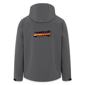 Germany Graffiti Y2K Style Football Shirt - Men’s Recycled Softshell Jacket by Stanley/Stella - anthracite - Back - AI Model Male 185 light (185cm)