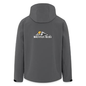 Mountain Mama - Men’s Recycled Softshell Jacket by Stanley/Stella - anthracite - Back - AI Model Male 185 light (185cm)